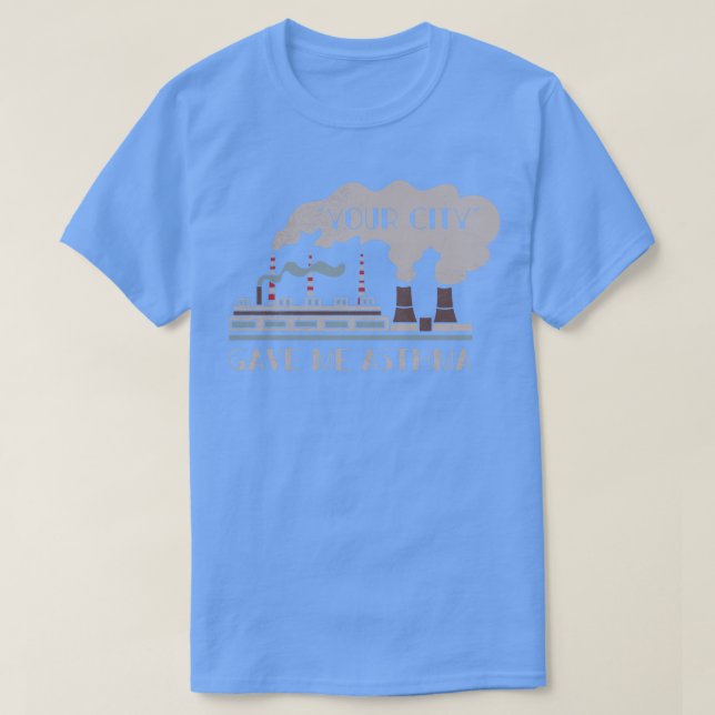 Camiseta Tu ciudad me dio conocimiento de la contaminación  (Diseño del anverso)
