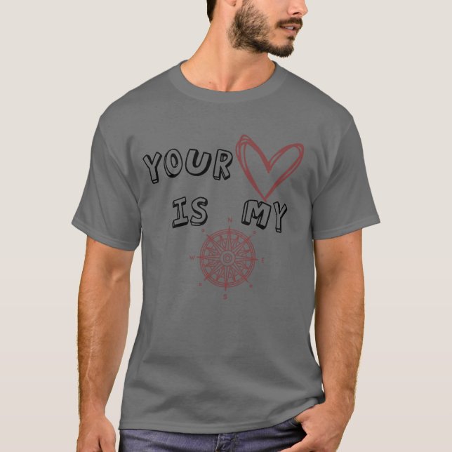 Camiseta Tu corazón es mi brújula (Anverso)