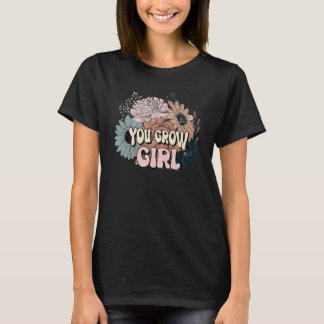 Camiseta Tú Creces Chica Jardineros Flores Suculenta Cact