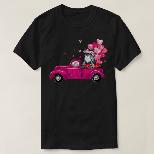 Camiseta Tu Cute Camión Día de San Valentín Chica de disfra (Diseño del anverso)