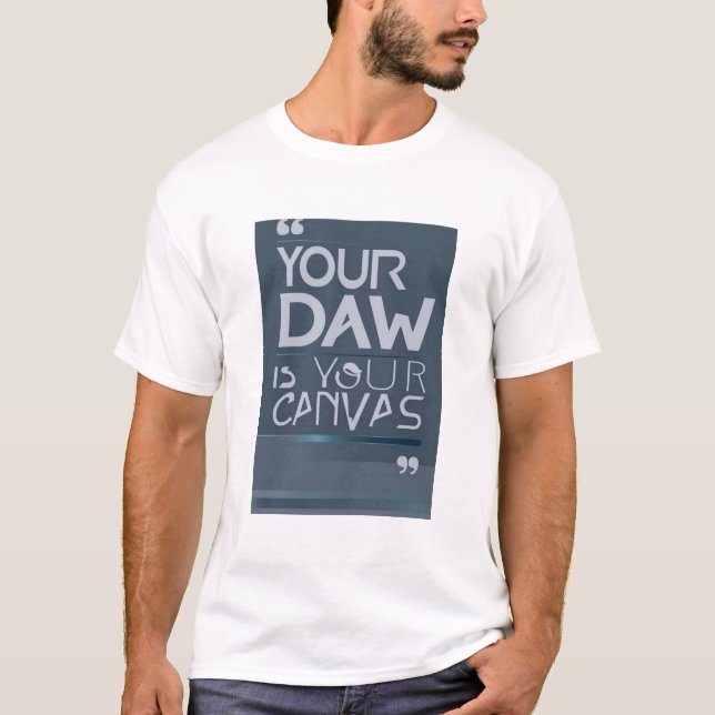 Camiseta Tu DAW es tu lienzo opción 3 (Anverso)