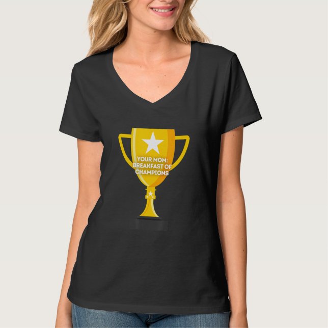 Camiseta Tu Desayuno de Mamá de los Campeones (Anverso)