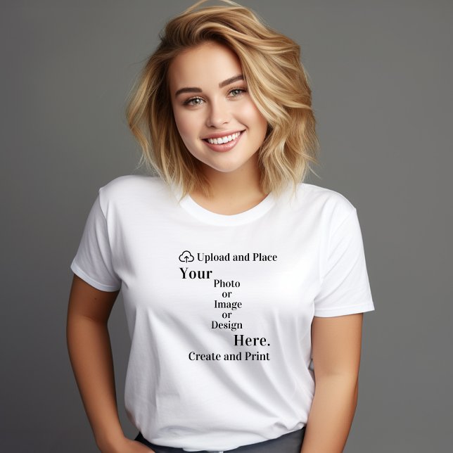 Camiseta tu diseño o envío de fotos (T-shirt Your Design or Photo Upload)