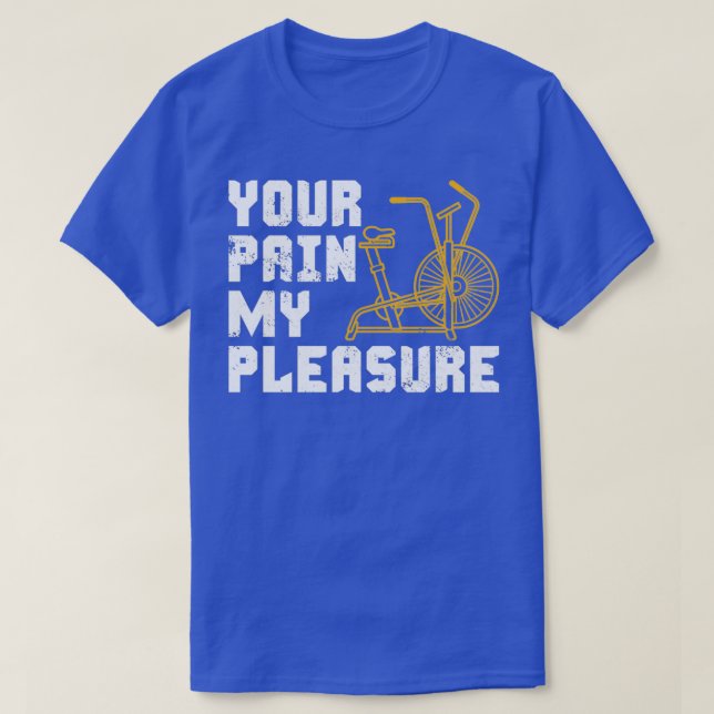 Camiseta Tu dolor mi placer asalto en bicicleta (Diseño del anverso)