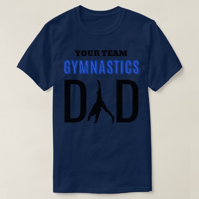 Camiseta tu equipo gimnasia papá 1 (Diseño del anverso)