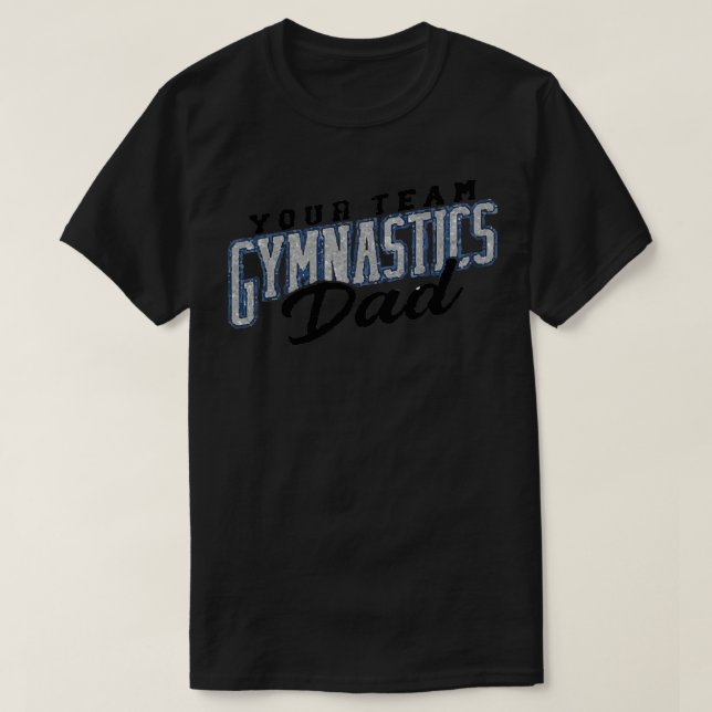 Camiseta tu equipo gimnasia papá 3 (Diseño del anverso)