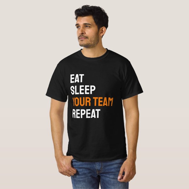 Camiseta Tu equipo tu equipo de deportes de Personalizado d (Anverso completo)