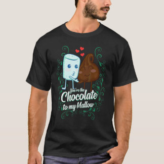 Camiseta Tú eres el chocolate para mi pareja mallow
