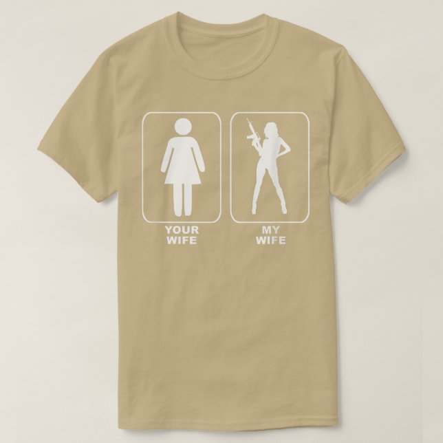 Camiseta Tu esposa mi esposa (Diseño del anverso)