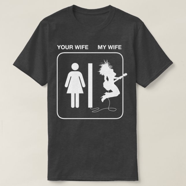Camiseta Tu esposa mi esposa (Diseño del anverso)