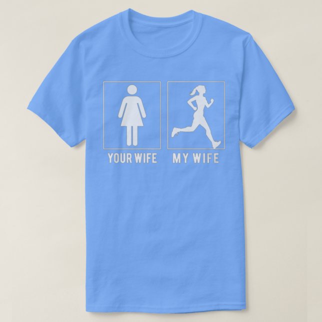 Camiseta tu esposa mi esposa (Diseño del anverso)