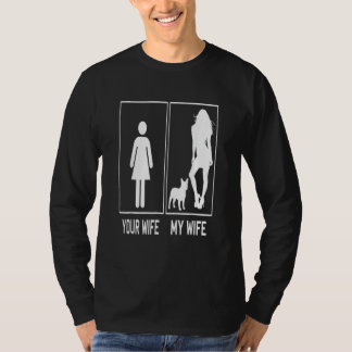 Camiseta Tu Esposa Mi Esposa Bulldog Francés  Frenchie Para