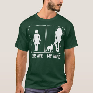 Camiseta Tu esposa mi esposa Bulldog francés Funny Frenchie