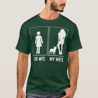 Camiseta Tu esposa mi esposa Bulldog francés Funny Frenchie