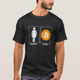 Camiseta Tu Esposa Mi Esposa Crypto Funny Bitcoin Cryptocur