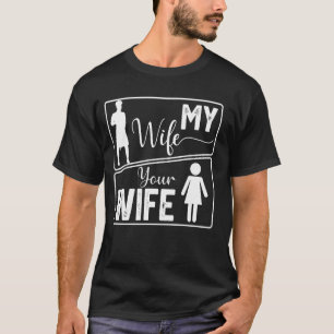 Camiseta Tu Esposa Mi Esposa Divertida Esposa Carnicera San
