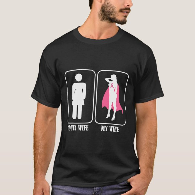 Camiseta Tu esposa Mi esposa Esposa Esposa Concienciación s (Anverso)