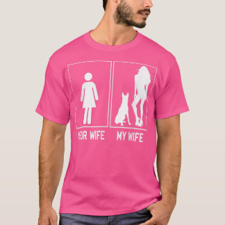 Camiseta Tu Esposa Mi Esposa Malinois Belga Cosas Divertida