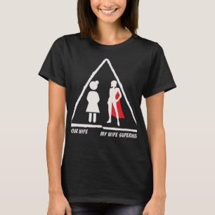 Camiseta Tu esposa mi esposa SuperHero
