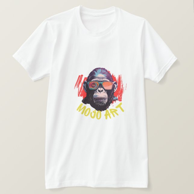 Camiseta tu foto aquí-mood art mono gráfico tee (Anverso del diseño)