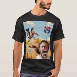 Camiseta tu foto, consigue tus patadas, oatman arizona, bur