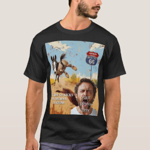 Camiseta tu foto, consigue tus patadas, oatman arizona, bur