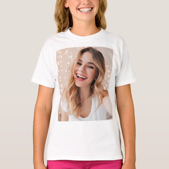 Camiseta Tu foto de tu cara en una imagen personalizada (Anverso)