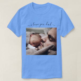 Camiseta Tu foto papá T-Shirt Gift Text - Te amo papá