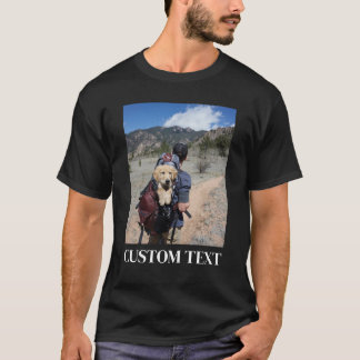 Camiseta Tu foto y texto aquí, foto personalizada, personal