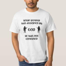 Camiseta Tu género fue asignado por DIOS.