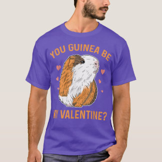 Camiseta Tú guinea será mi píun valentino para un cerdo gui