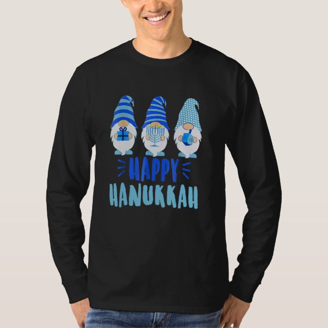 Camiseta Tu Happy Hanukkah 2020 Gnomeorah Dreidel Costume (Anverso)
