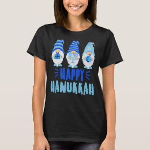 Camiseta Tu Happy Hanukkah 2022 Gnome Menorah Dreidel Costu