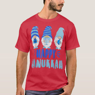 Camiseta Tu Happy Hanukkah 2022 Gnome Menorah Dreidel Xmas