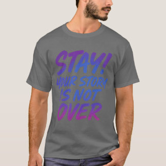 Camiseta Tu historia no ha terminado Tipografía