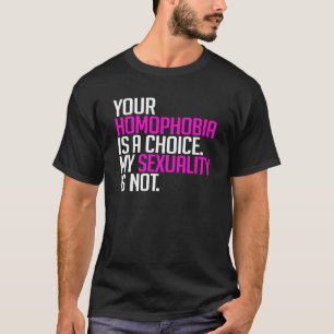 Camiseta Tu homofobia es una elección