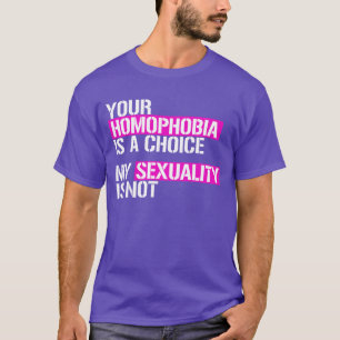 Camiseta Tu homofobia es una elección