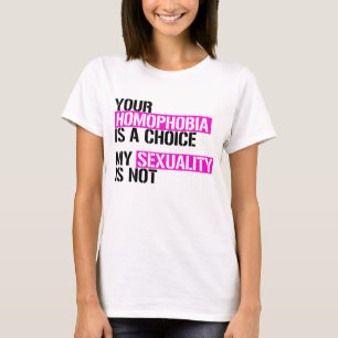 Camiseta Tu homofobia es una elección