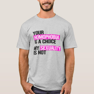 Camiseta Tu homofobia es una elección