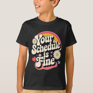Camiseta Tu Horario Está Bien Retro Divertido Profesor Regr