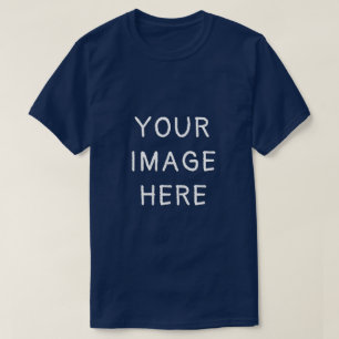 Camiseta Tu imagen aquí - Foto personalizada Navy