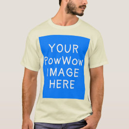 Camiseta Tu imagen de PowWow aquí Personalizado nativo amer