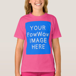 Camiseta Tu imagen de PowWow aquí Personalizado nativo amer