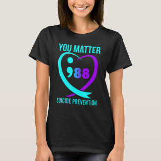 Camiseta Tú Importas 988 Conciencia sobre Prevención del Su