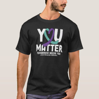 Camiseta Tú Importas 988 Prevención del Suicidio Quédate Ma