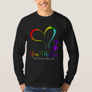 Camiseta Tú Importas No Dejes que Tu Historia Termine Salud