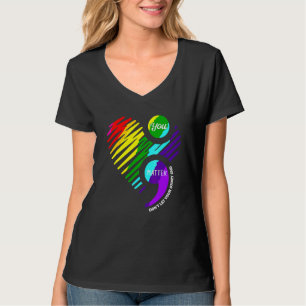 Camiseta Tú Importas Punto y Coma Mes de Conciencia Mental