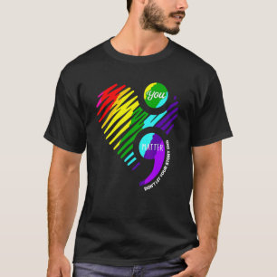 Camiseta Tú Importas Punto y Coma Mes de Conciencia Mental