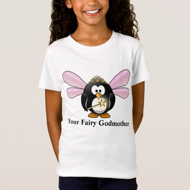 Camiseta Tu lechera Personalizado Penguin Fairy T-Shirt (Anverso)