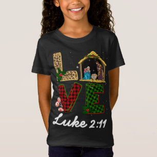 Camiseta Tu leopardo Navidad vestido de natividad disfraz C